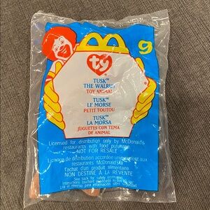 2000 McDonald’s TY Beanie Baby Happy Meal Toy - Tusk the Walrus babies toys kids